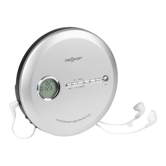 oneConcept Discman CDC 100 Manual