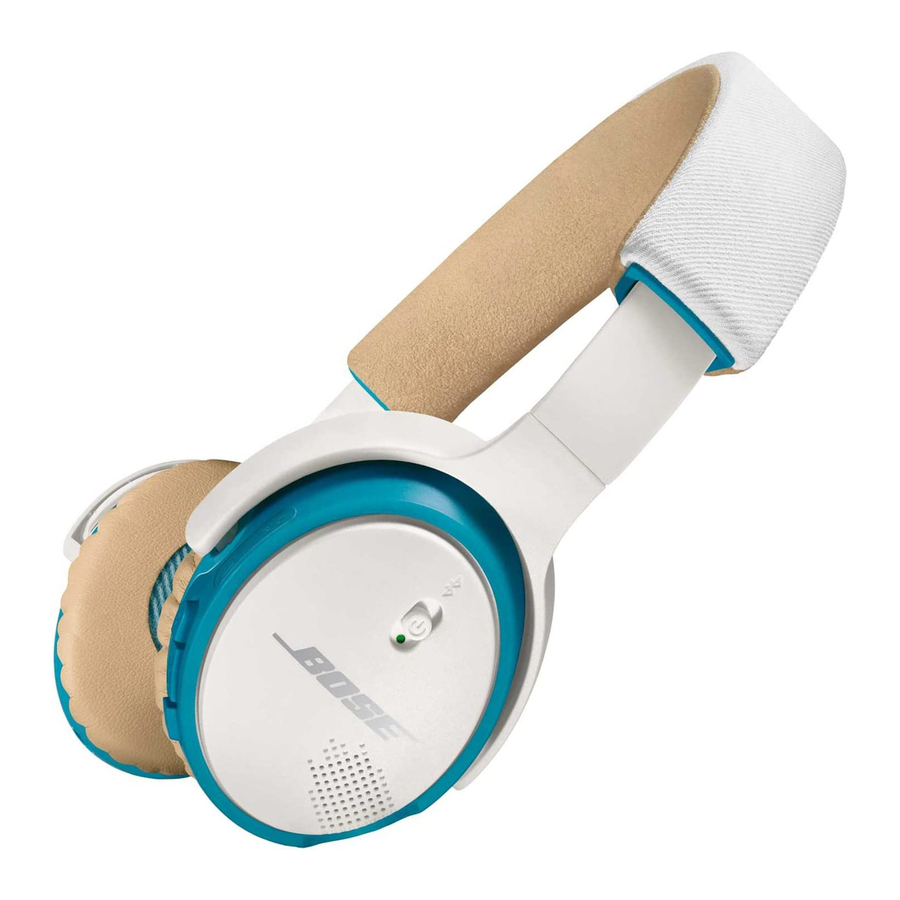 Bose SoundLink On-Ear Bluetooth Headphones Quick Start Guide