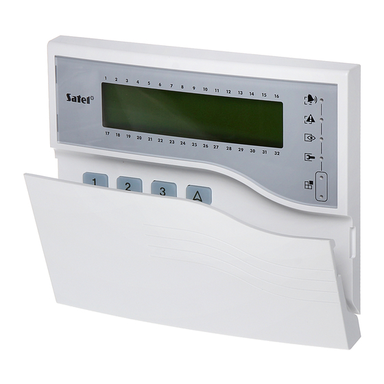 Satel INT-KLCDK-GR Manual