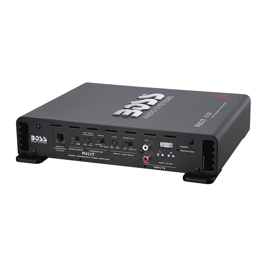 Boss Audio Systems R1100M User Manual