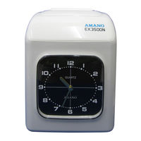 Amano EX3500N Operation Manual