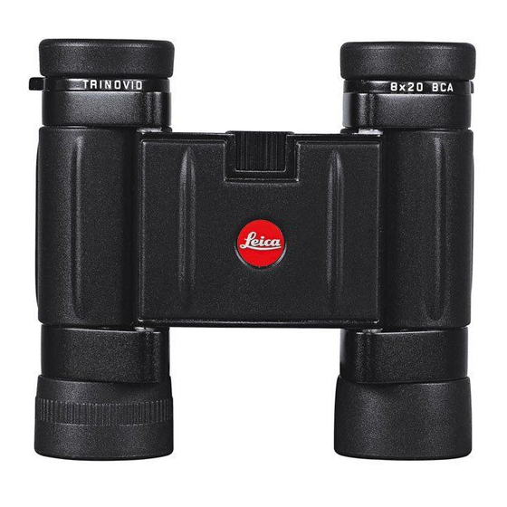 Leica TRINOVID 8 x 20 BC/BCA Instructions Manual