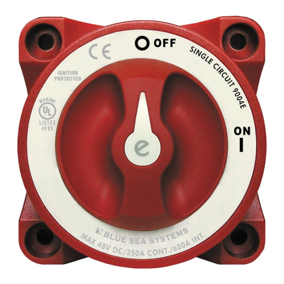 Blue Sea Systems 9004e Manual