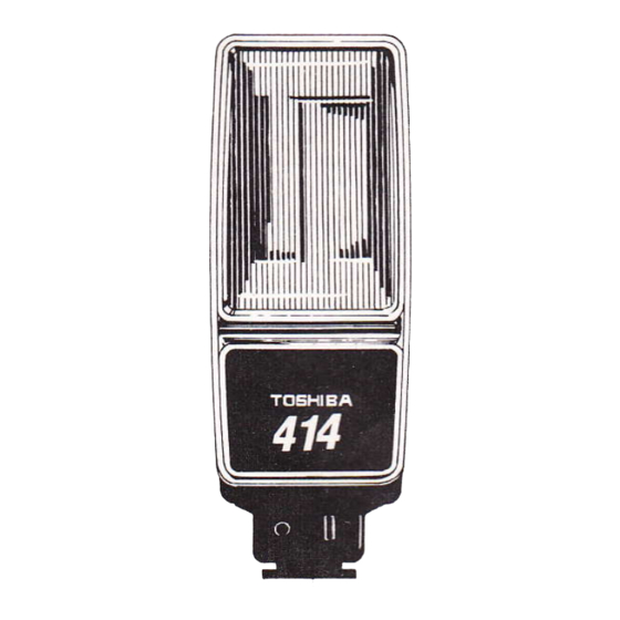 Toshiba Photo Products Co., Ltd. 414 Instruction