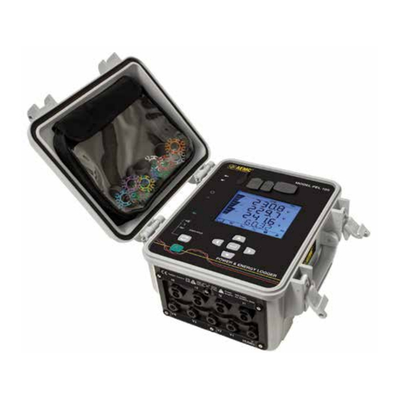 AEMC PEL 105 Quick Start Manual