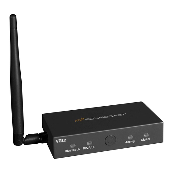 Soundcast aptX VGtx User Manual