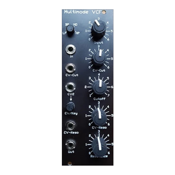 MFB Multimode VCF Manual