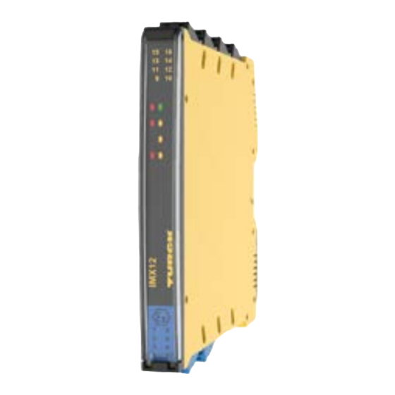 turck IMX12-SG Series Quick Start Manual