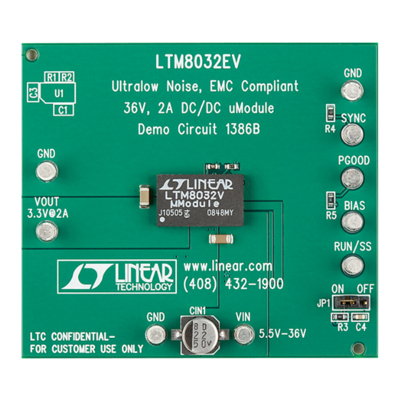 Linear Technology LTM8032 Demo Manual