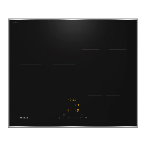 Miele KM 7360 FR Induction Cooktop Manuals