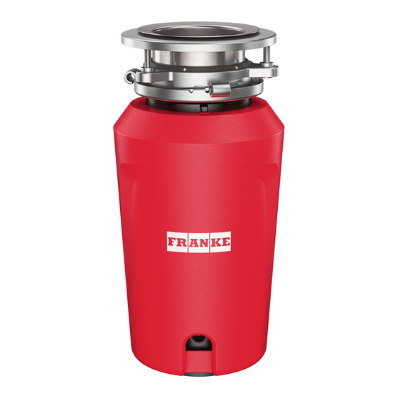 Franke FWDS50 User And Installation Manual
