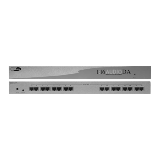 Gefen 1x16 Audio DA User Manual