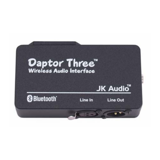 JK Audio Daptor Three User Manual
