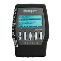 Compex sport elite Instructions For Use Manual