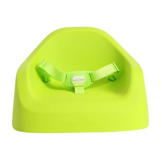 Koru Kids TODDLER BOOSTER Instructions For Use Manual