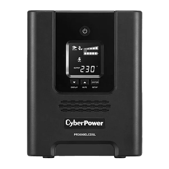 CyberPower PR2200ELCDSL Manuals
