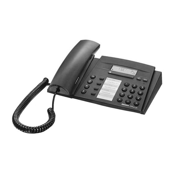 ASCOM ASCOTEL OFFICE 25 Operating Instructions Manual