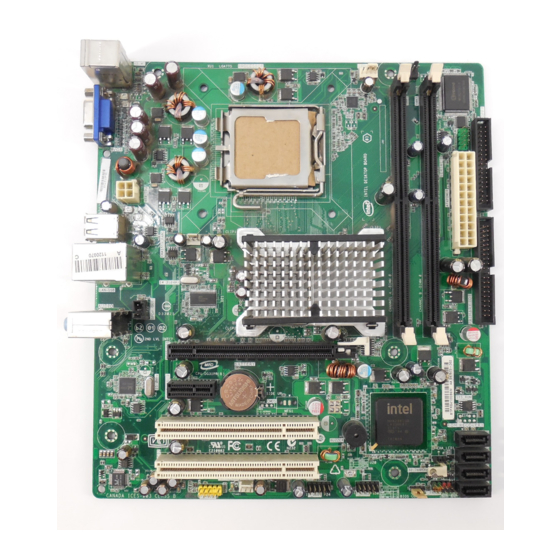 Intel BLKDG31PR - 1333FSB DDR2 800 Audio Lan 4SATA uATX 10Pack Motherboard Manuals