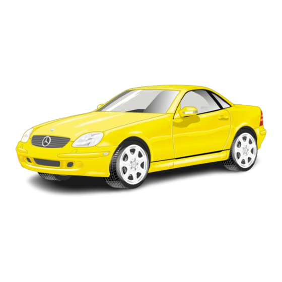 Mercedes-Benz 2001 SLK 230 Kompressor Operator's Manual