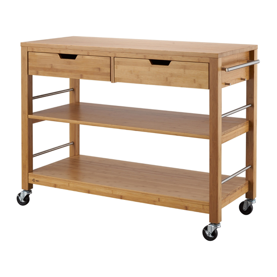 Trinity BAMBOO KITCHEN ISLAND W/ DRAWERS Owner's Manual