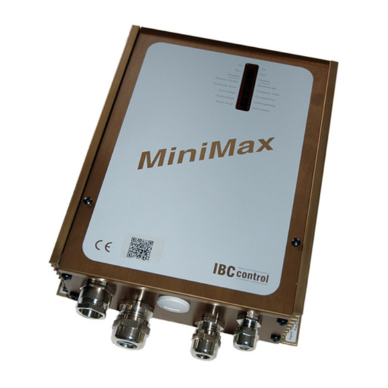 IBC control MiniMax Unit Manuals