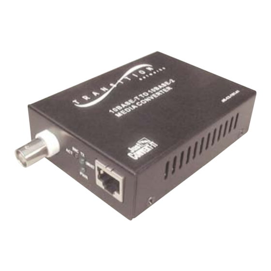 Transition Networks J/E-CX-TBT-01 User Manual