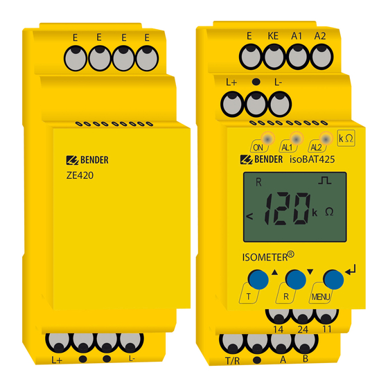 Bender ISOMETER isoBAT425 Manual