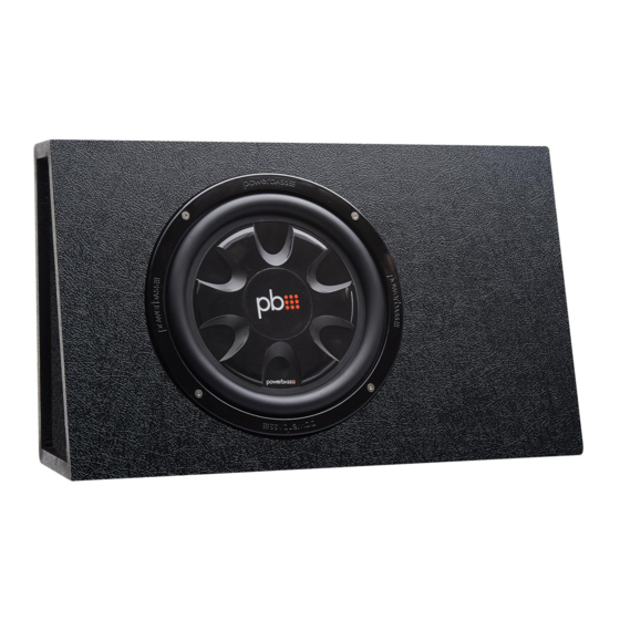 PowerBass PS-WB101T Application & Enclosure Manual