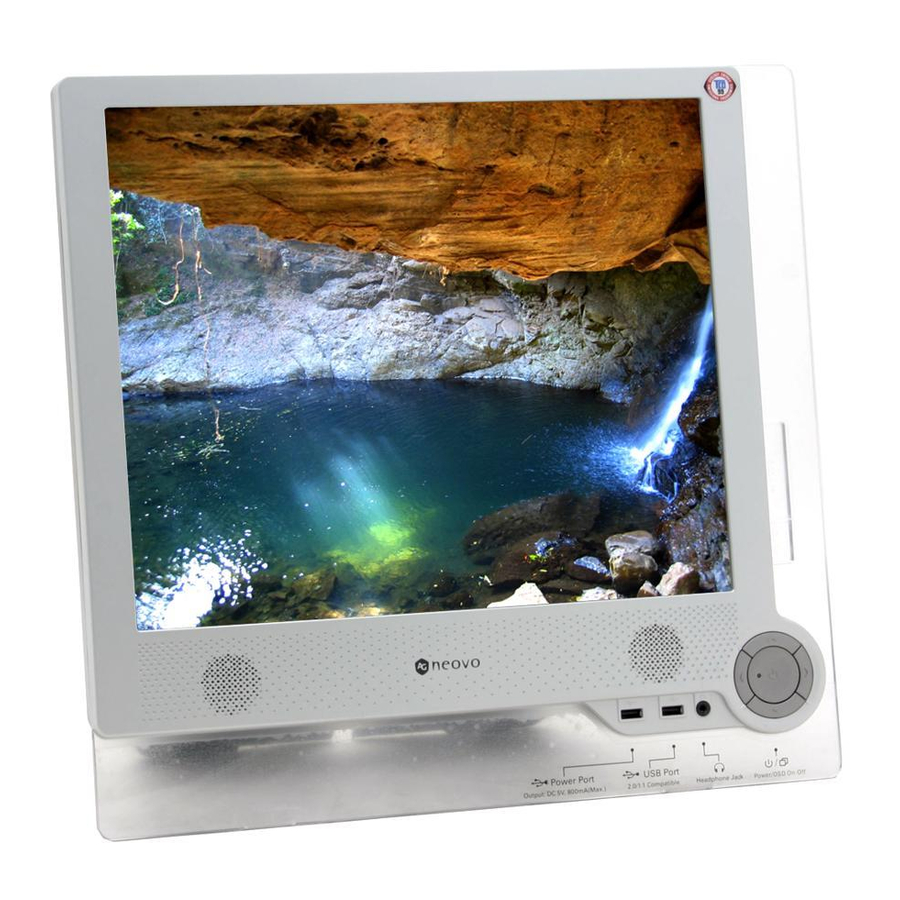 AG Neovo Neovo M 17  M-17 M-17 Specifications