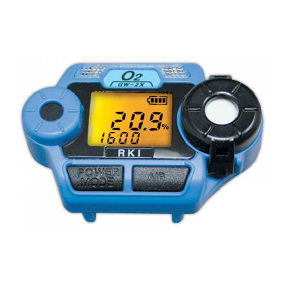 RKI Instruments GasWatch 2 Operator's Manual