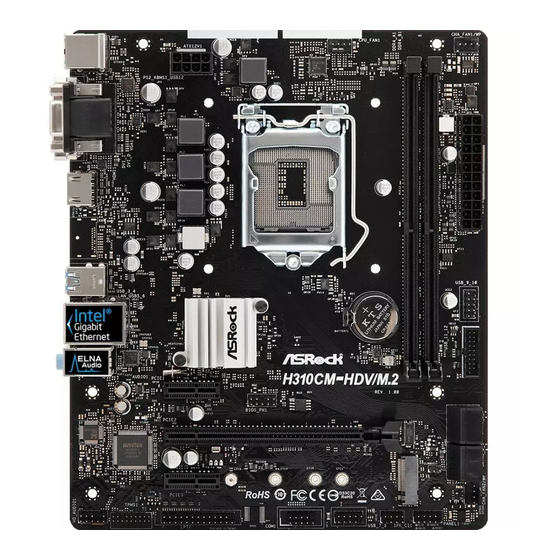 ASROCK H310CM-HDV/M.2 SE User Manual