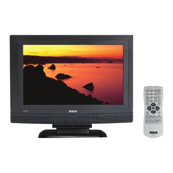 RCA L19WD20 - 19" LCD TV Guía Del Usario