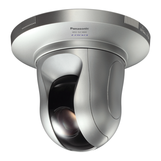 Panasonic WV-SC384 Installation Manual