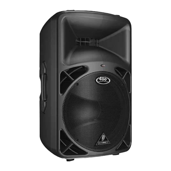 Behringer EUROLIVE B312A User Manual