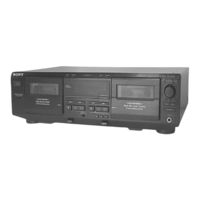 Sony TC-WE425 - Dual Auto Reverse Cassette Service Manual