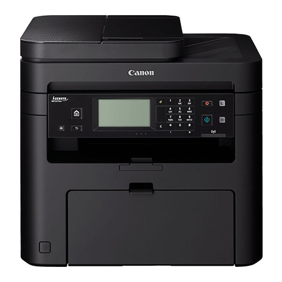 Canon MF237w Getting Started