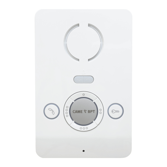 CAME BPT PEC IP User Manual
