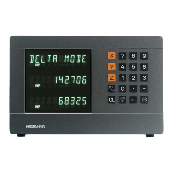 HEIDENHAIN ND 760 User Manual