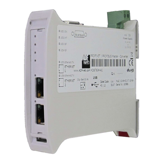 ADF Web HD67E52-2-A1 User Manual