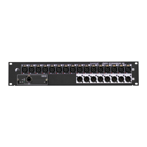 Harman SoundCraft MINI STAGEBOX 16 User's Installation Manual