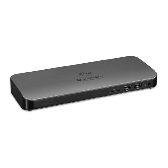 i-tec TB3HDMIDOCKIT User Manual