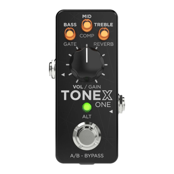 IK Multimedia TONEX ONE Manuals