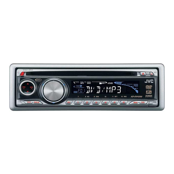 JVC KD-DV4200 - DVD Player With Radio Manuals