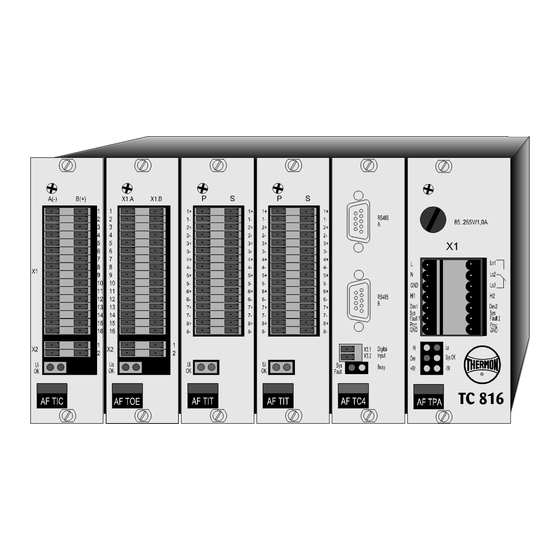 Thermon TC 816 Operation Manual