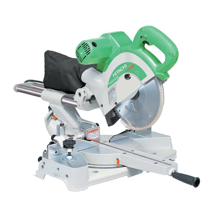 Hitachi C 10FSH Safety Instructions And Instruction Manual