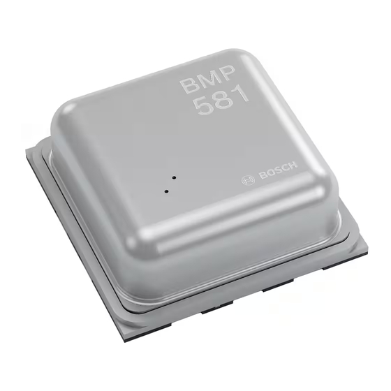 Bosch BMP581 Manual