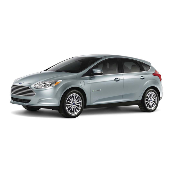 Ford 2012 FOCUS Emergency Response Manual