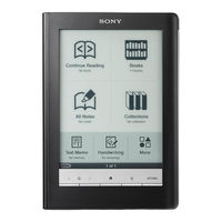 Sony Reader PRS-600 User Manual
