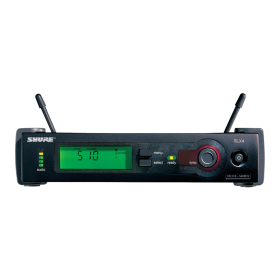 Shure SLX4L User Manual