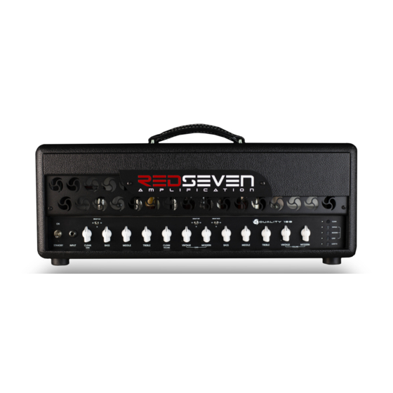 RedSeven Amplification Duality 100 User Manual